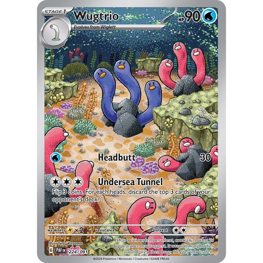 Wugtrio (224/091) (SV: Paldean Fates) - PokeBox USA