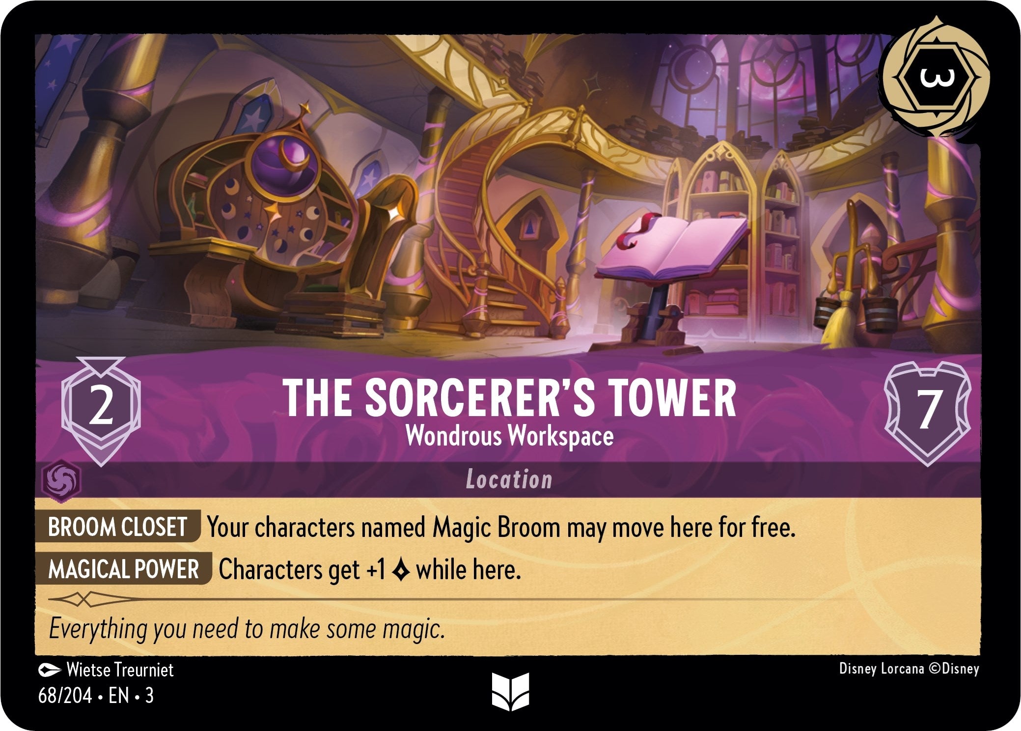 Image for The Sorcerer's Tower - Wondrous Workspace (68/204) (Into the Inklands) (3) - Disney Lorcana