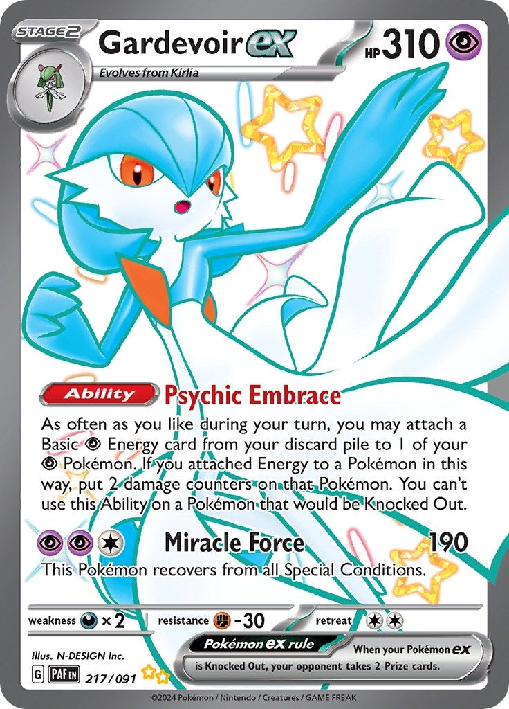 Gardevoir ex (217/091) (SV: Paldean Fates) - PokeBox USA