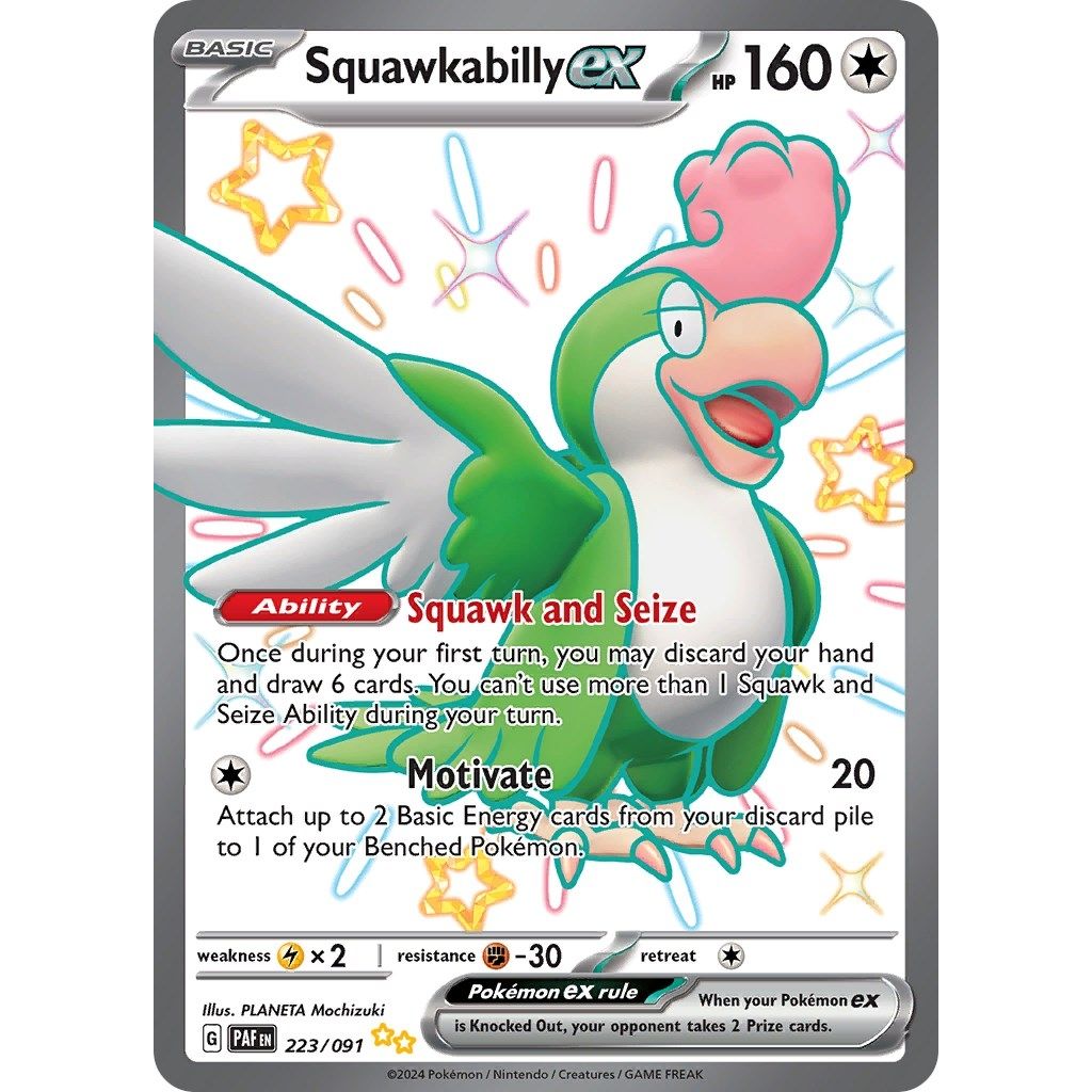 Squawkabilly ex (223/091) (SV: Paldean Fates) - PokeBox USA