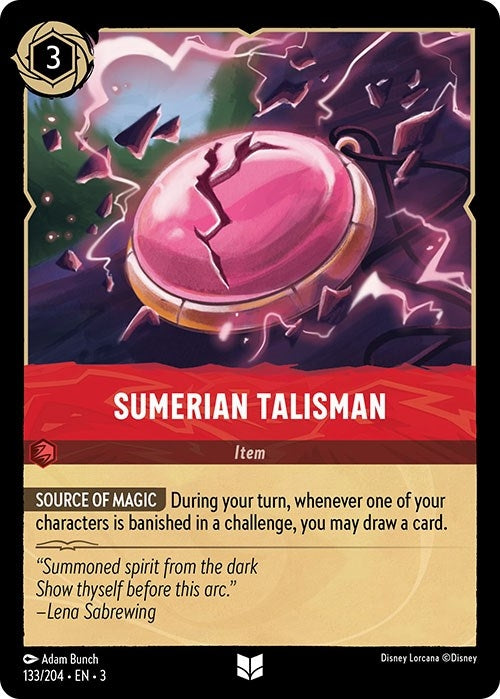 Image for Sumerian Talisman (133/204) (Into the Inklands) (3) - Disney Lorcana