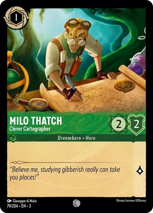 Image for Milo Thatch - Clever Cartographer (79/204) (Into the Inklands) (3) - Disney Lorcana