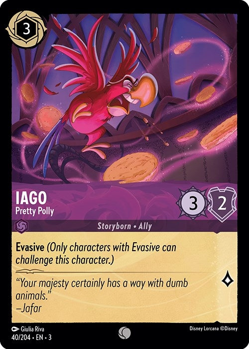 Image for Iago - Pretty Polly (40/204) (Into the Inklands) (3) - Disney Lorcana