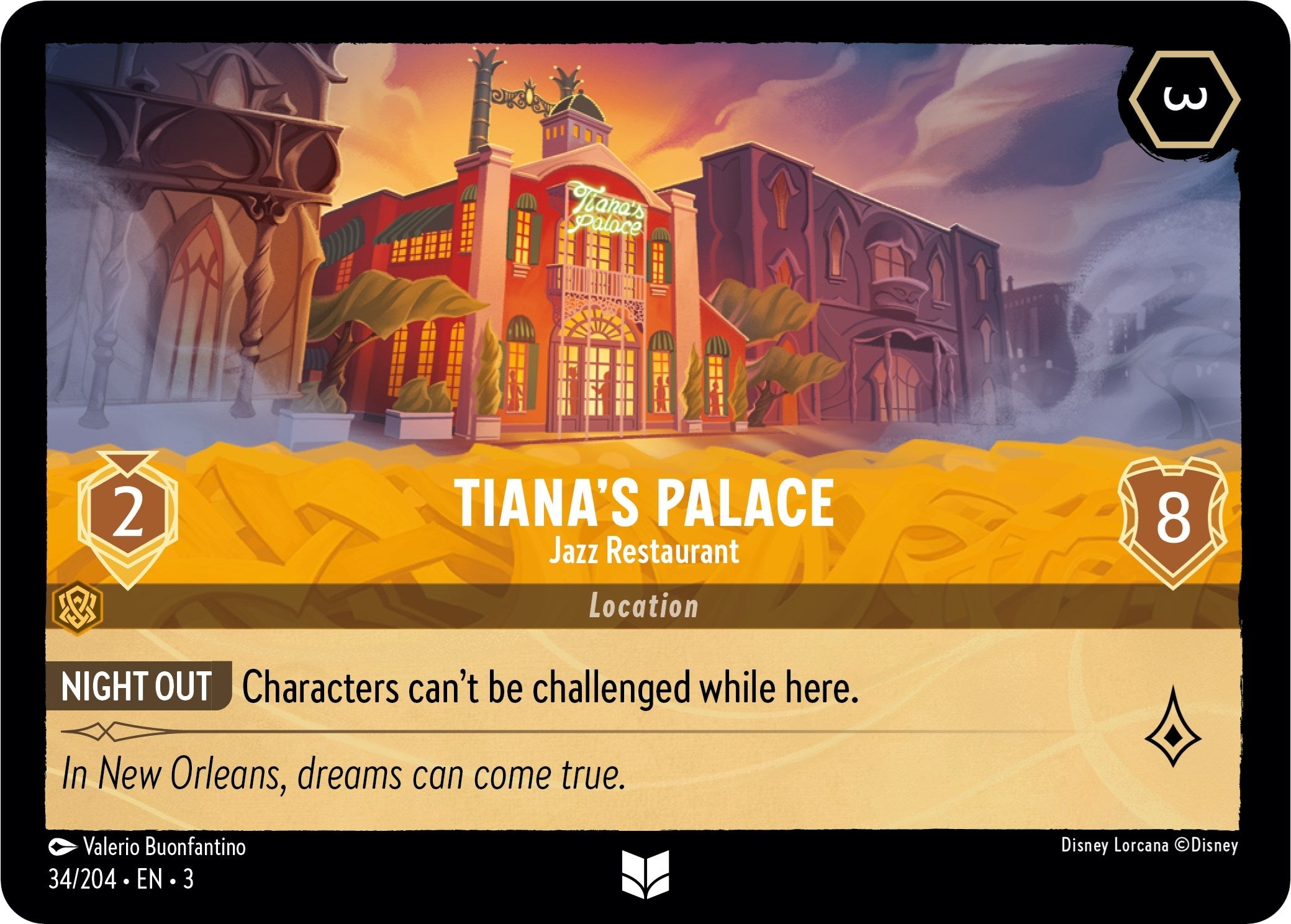 Image for Tiana's Palace - Jazz Restaurant (34/204) (Into the Inklands) (3) - Disney Lorcana