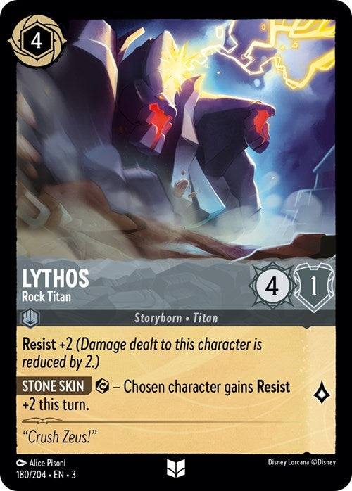 Image for Lythos - Rock Titan (180/204) (Into the Inklands) (3) - Disney Lorcana