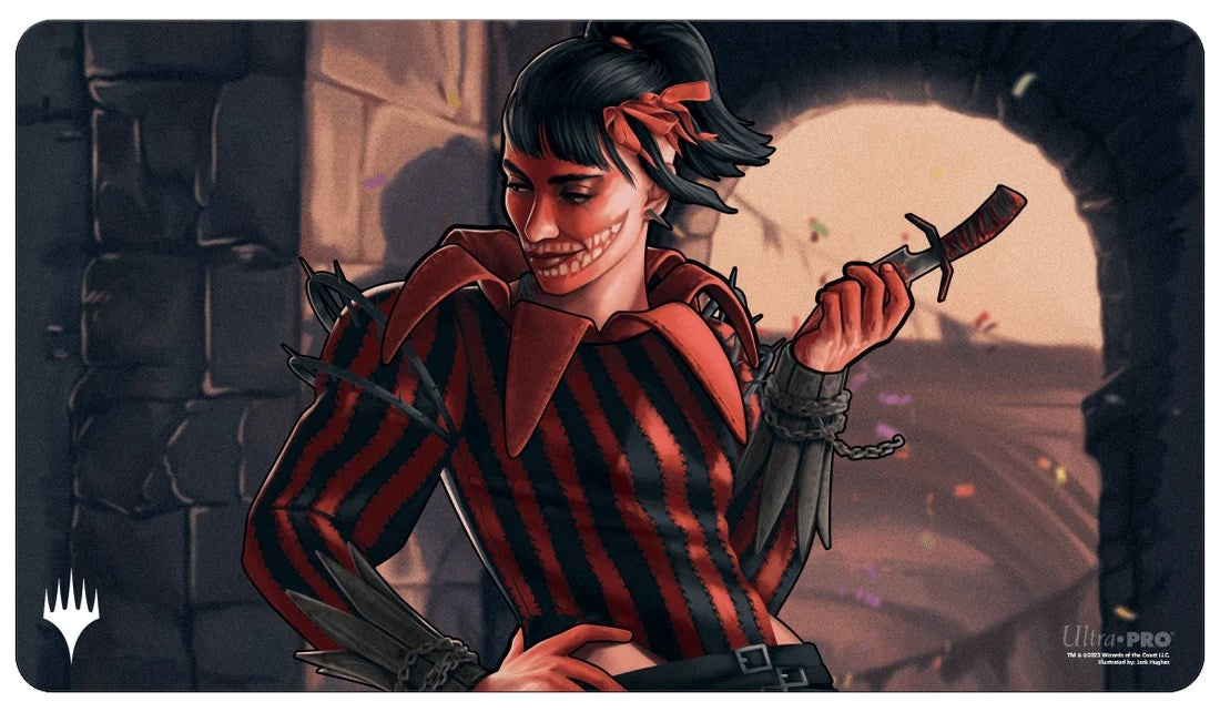 Image for Murders at Karlov Manor Massacre Girl, Known Killer Standard Gaming Playmat for Magic: The Gathering - Playmats