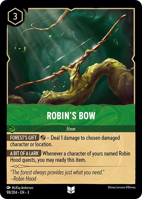 Image for Robin's Bow (98/204) (Into the Inklands) (3) - Disney Lorcana