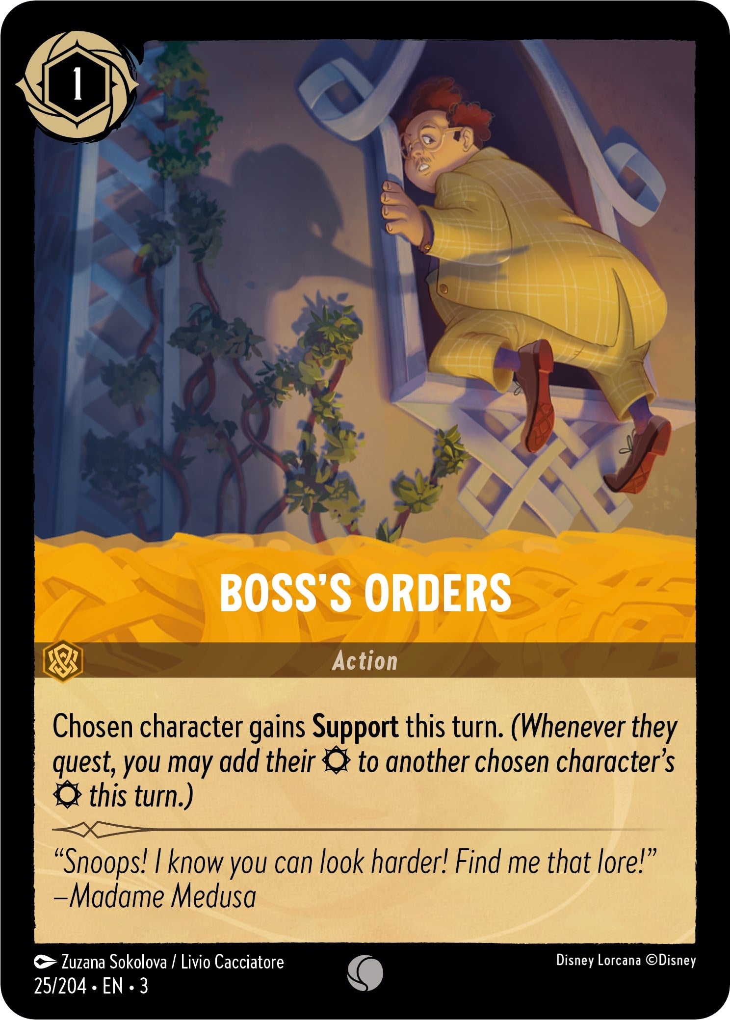Image for Boss's Orders (25/204) (Into the Inklands) (3) - Disney Lorcana
