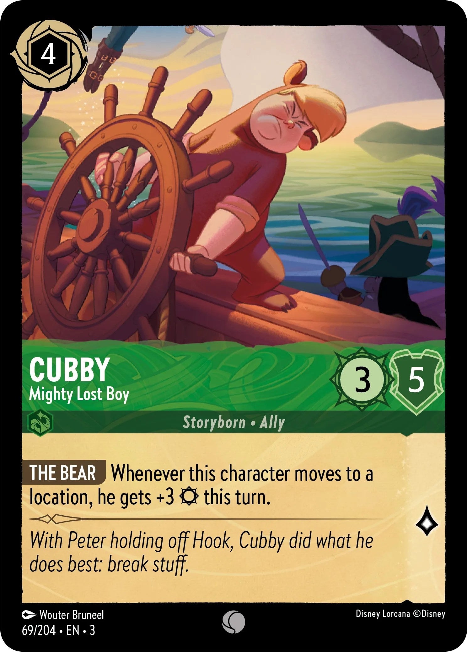 Image for Cubby - Mighty Lost Boy (69/204) (Into the Inklands) (3) - Disney Lorcana