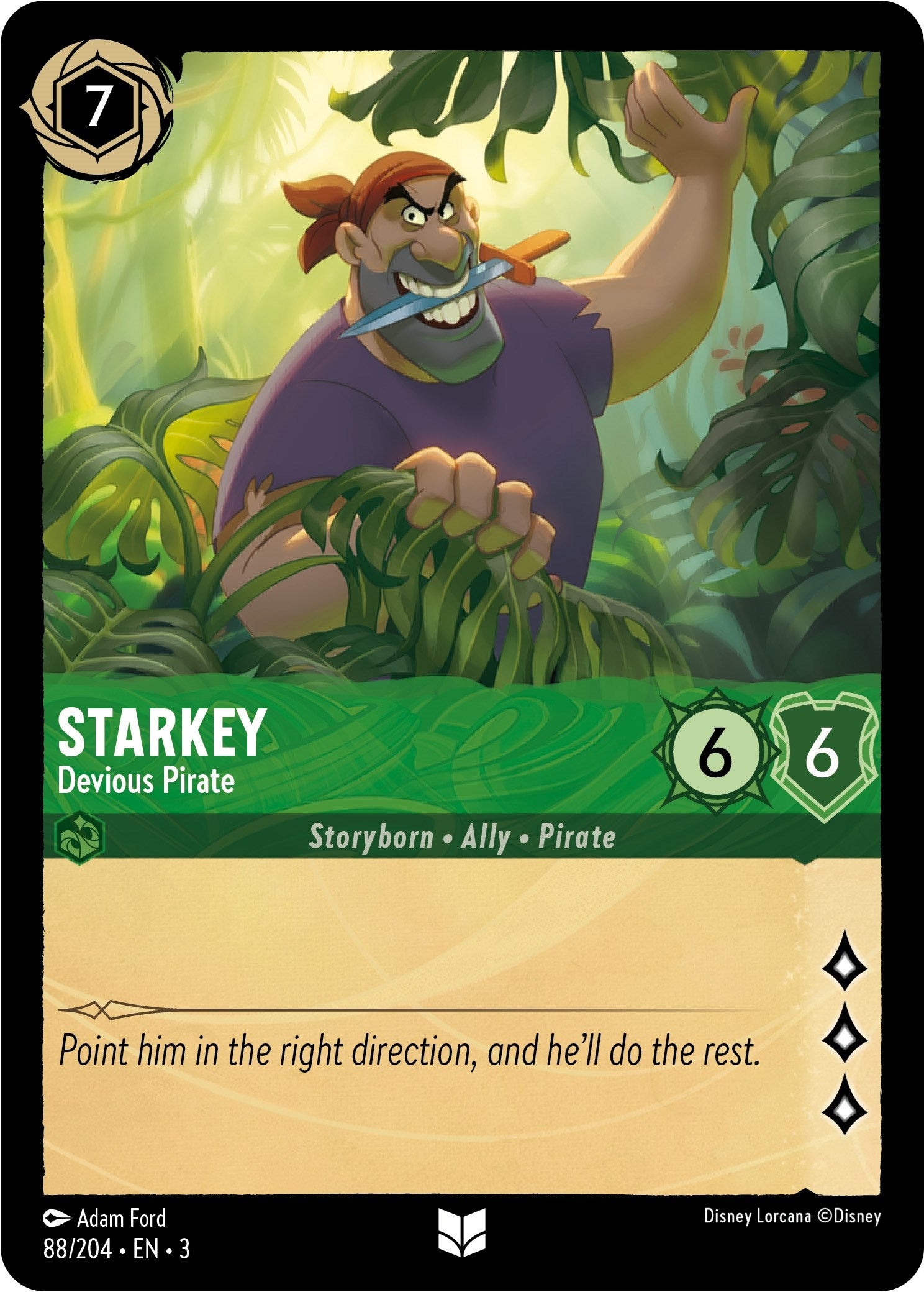 Image for Starkey - Devious Pirate (88/204) (Into the Inklands) (3) - Disney Lorcana
