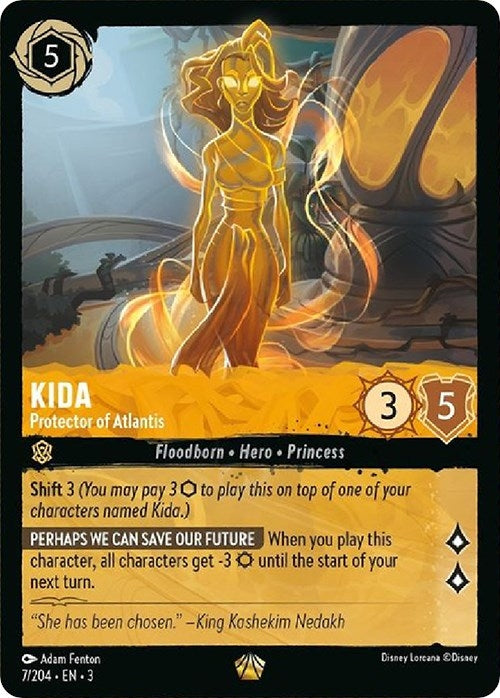 Image for Kida - Protector of Atlantis (7/204) (Into the Inklands) (3) - Disney Lorcana