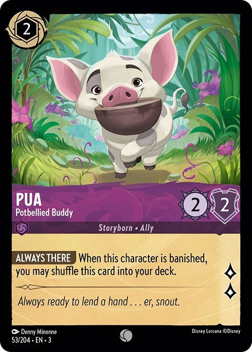 Image for Pua - Potbellied Buddy (53/204) (Into the Inklands) (3) - Disney Lorcana