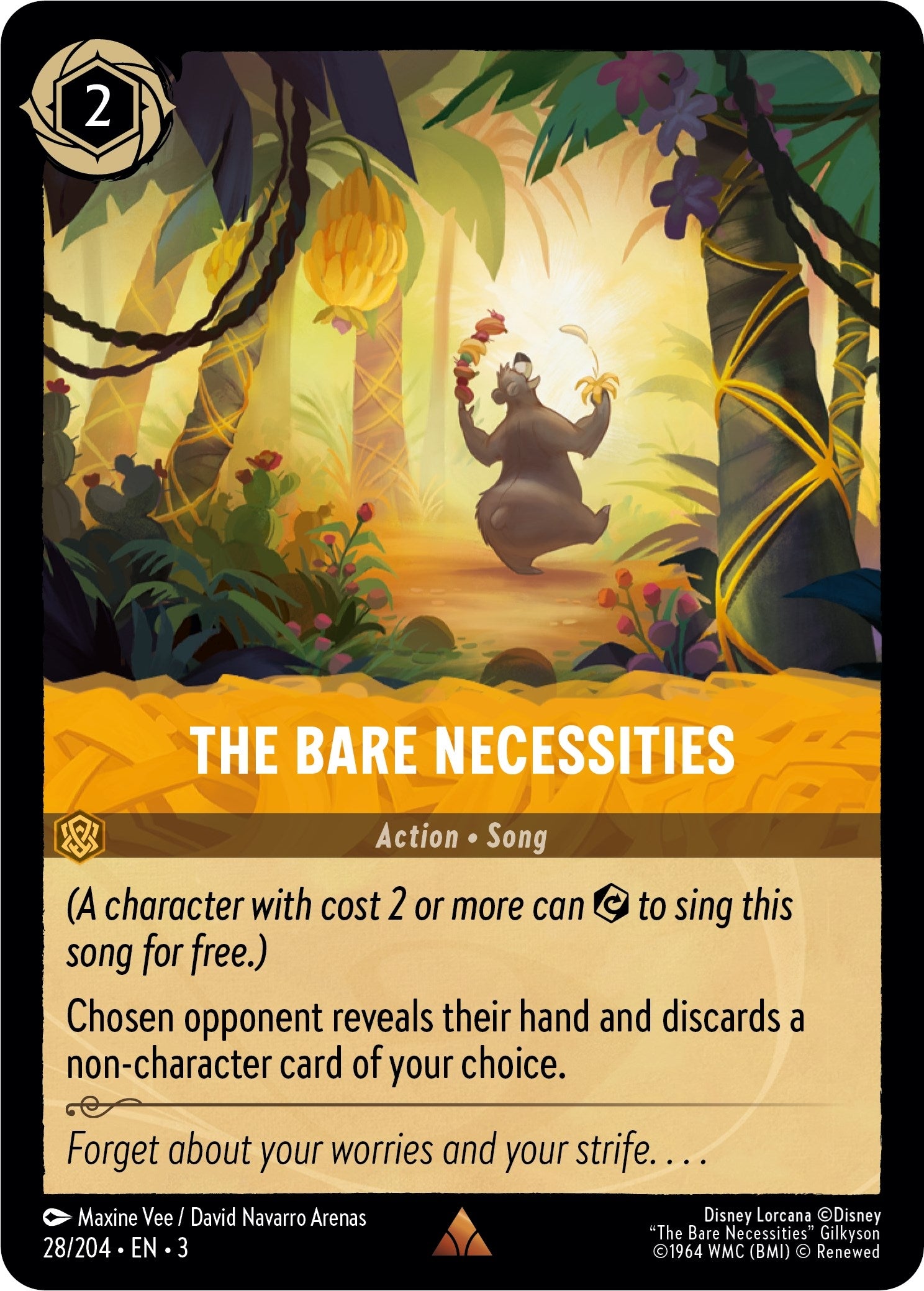 Image for The Bare Necessities (28/204) (Into the Inklands) (3) - Disney Lorcana