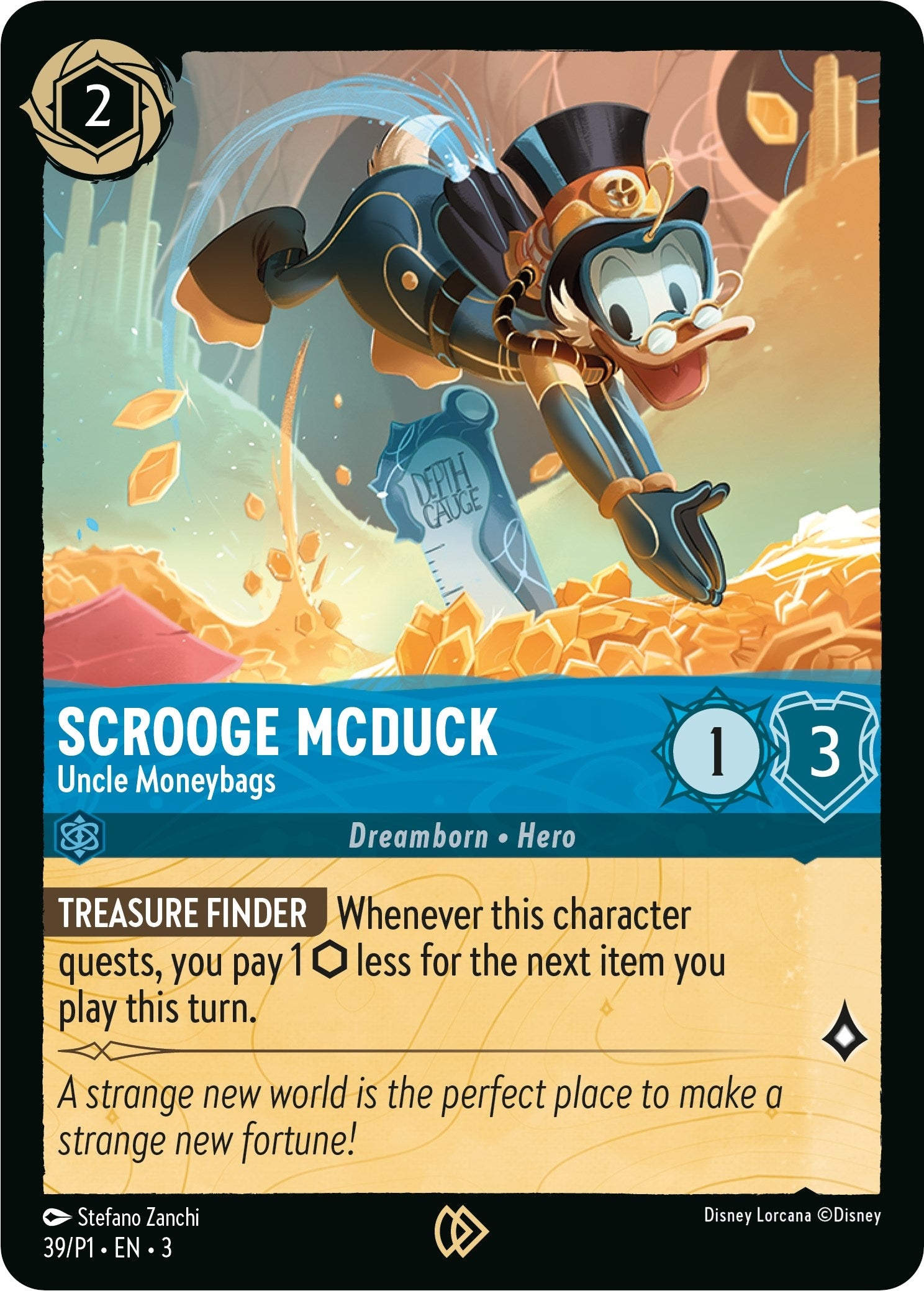 Image for Scrooge McDuck - Uncle Moneybags (39) (Disney Lorcana Promo Cards) (DLPC) - Disney Lorcana