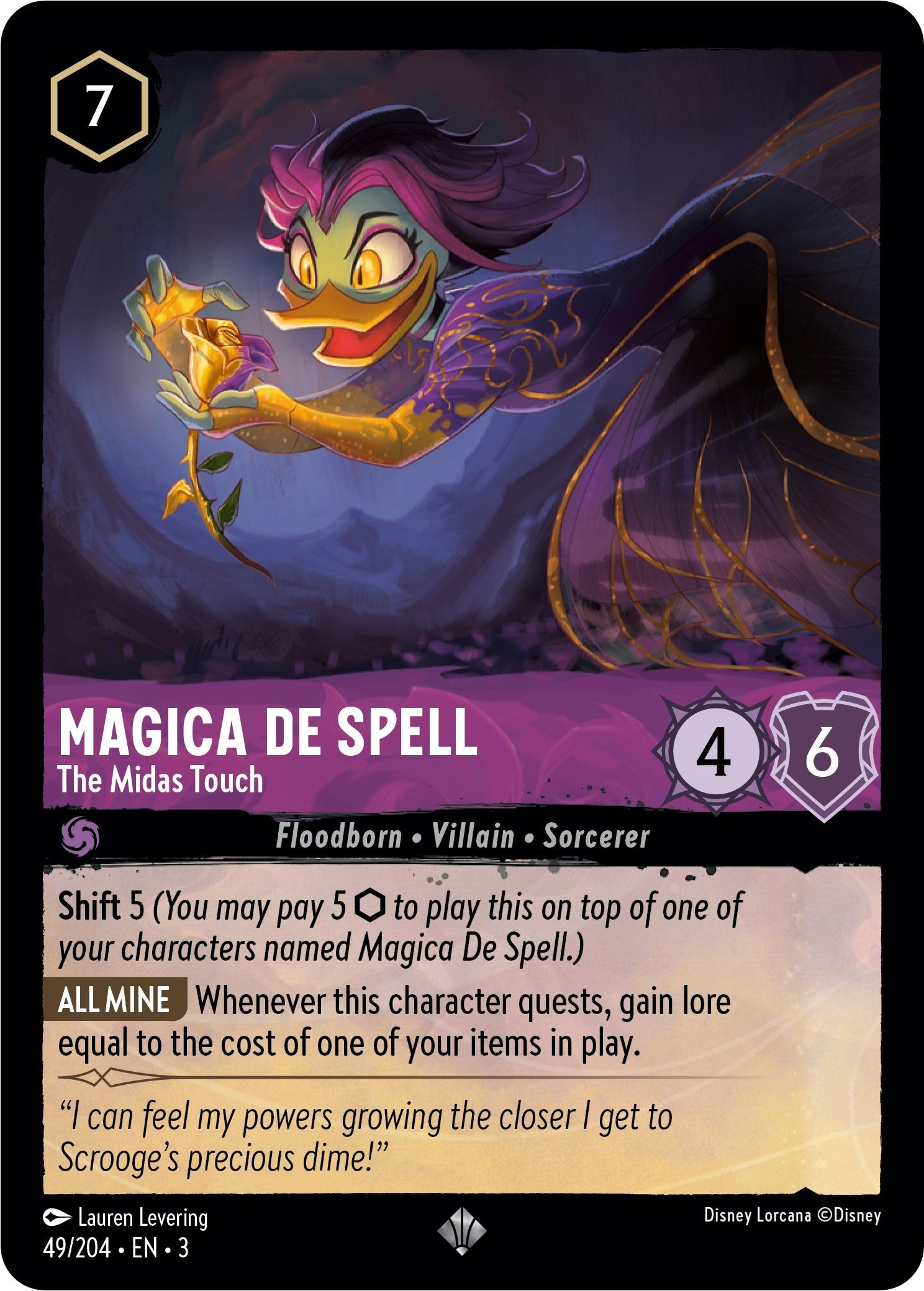 Image for Magica De Spell - The Midas Touch (49/204) (Into the Inklands) (3) - Disney Lorcana