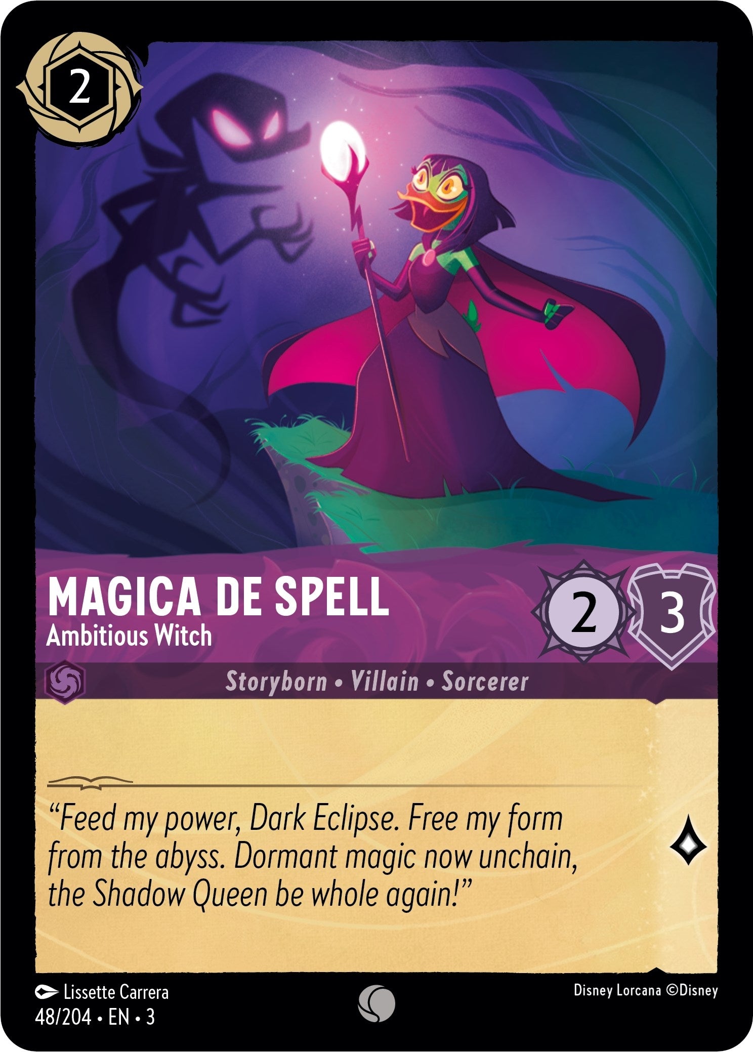 Image for Magica De Spell - Ambitious Witch (48/204) (Into the Inklands) (3) - Disney Lorcana