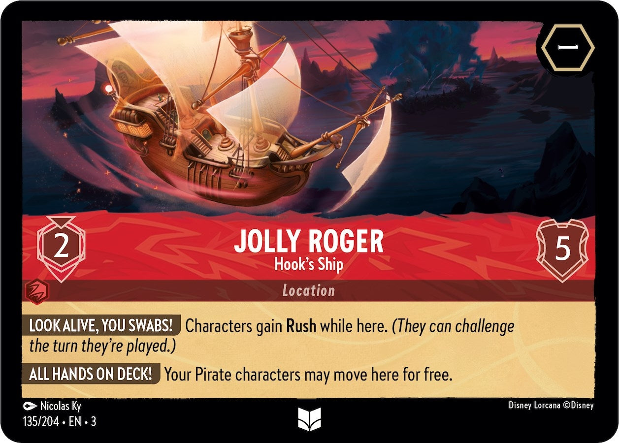 Image for Jolly Roger - Hook's Ship (135/204) (Into the Inklands) (3) - Disney Lorcana