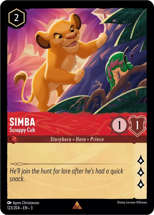 Image for Simba - Scrappy Cub (123/204) (Into the Inklands) (3) - Disney Lorcana