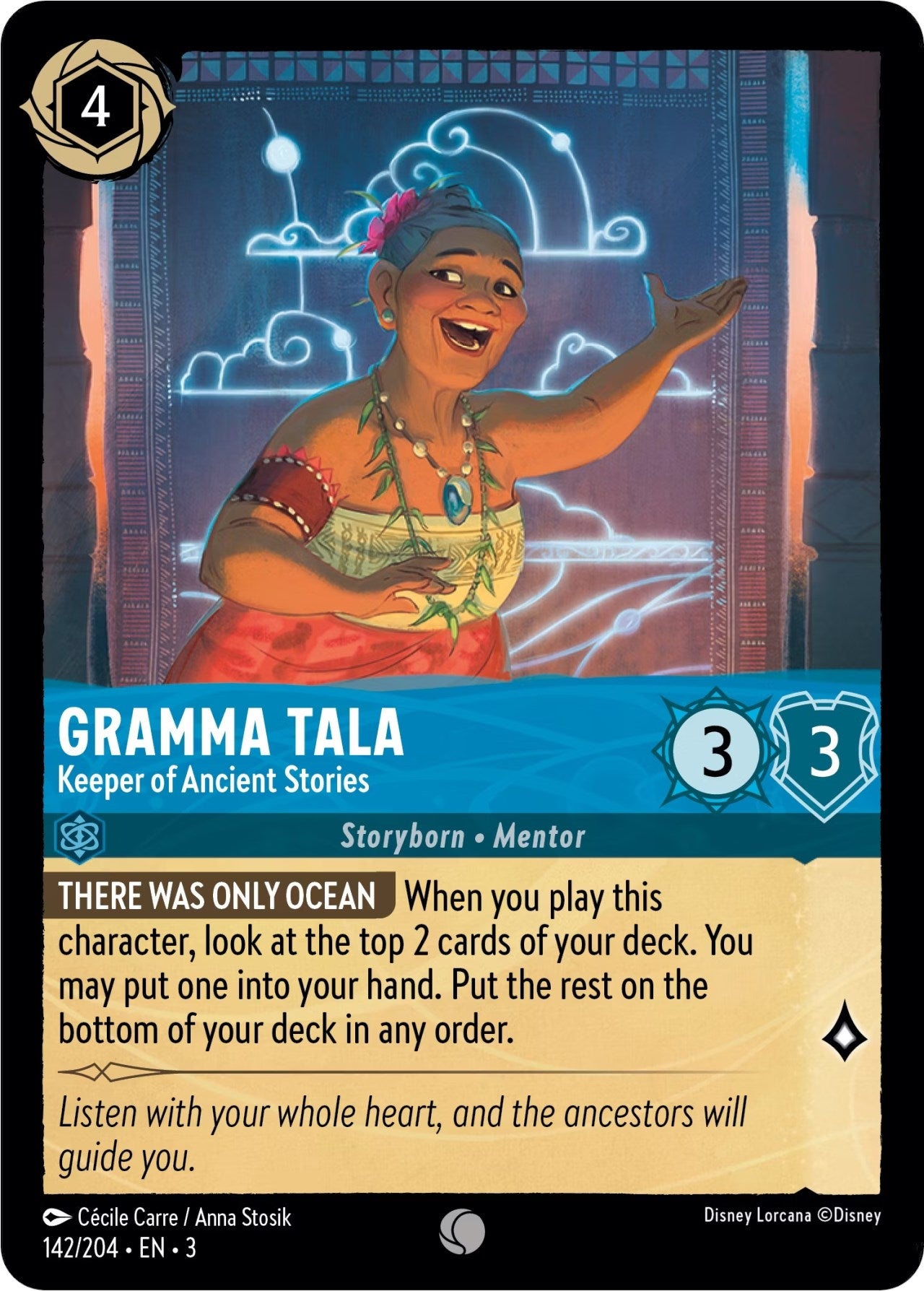 Image for Gramma Tala - Keeper of Ancient Stories (142/204) (Into the Inklands) (3) - Disney Lorcana