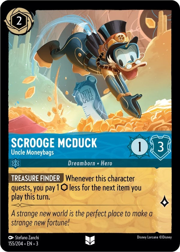 Image for Scrooge McDuck - Uncle Moneybags (155/204) (Into the Inklands) (3) - Disney Lorcana