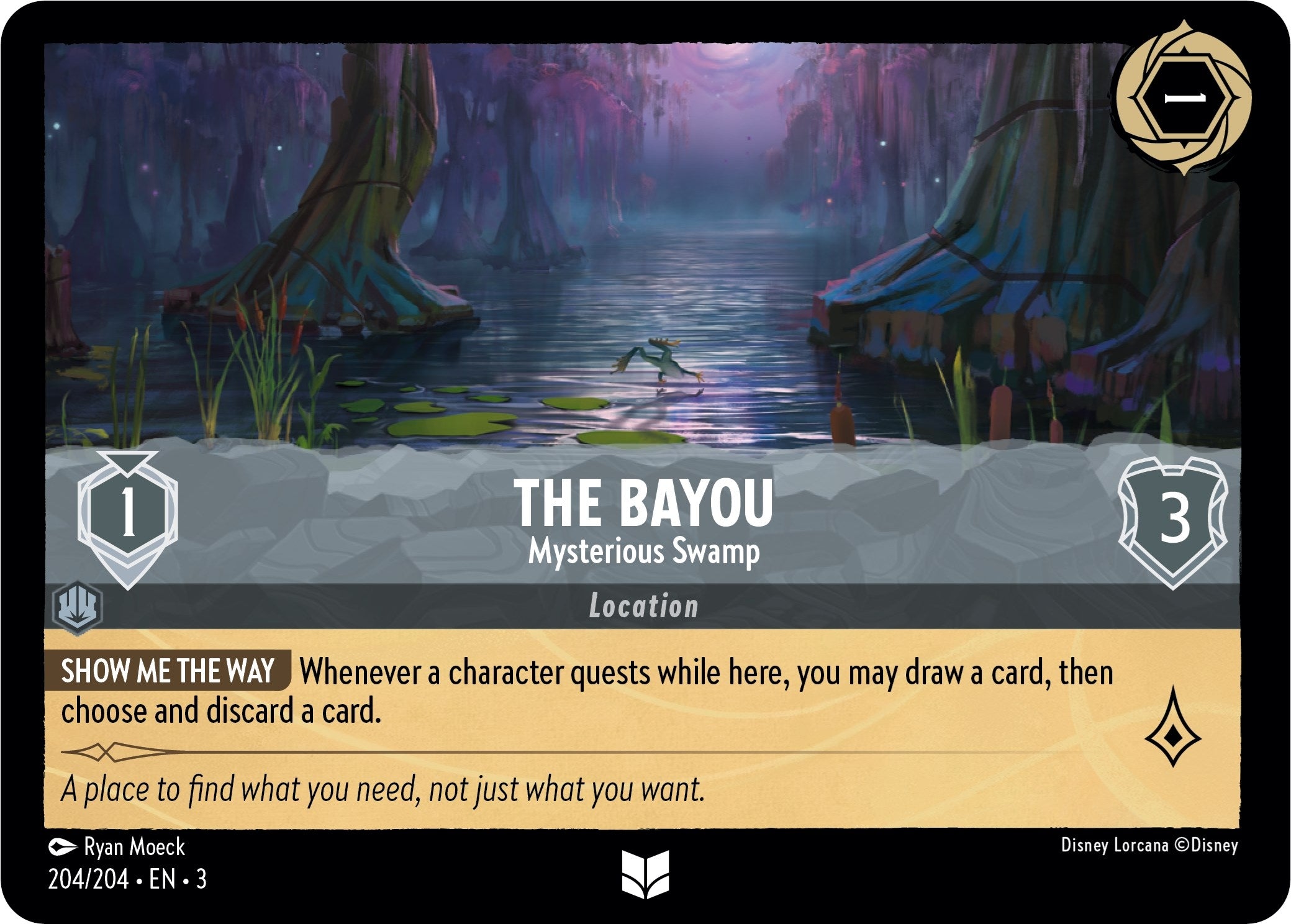 Image for The Bayou - Mysterious Swamp (204/204) (Into the Inklands) (3) - Disney Lorcana