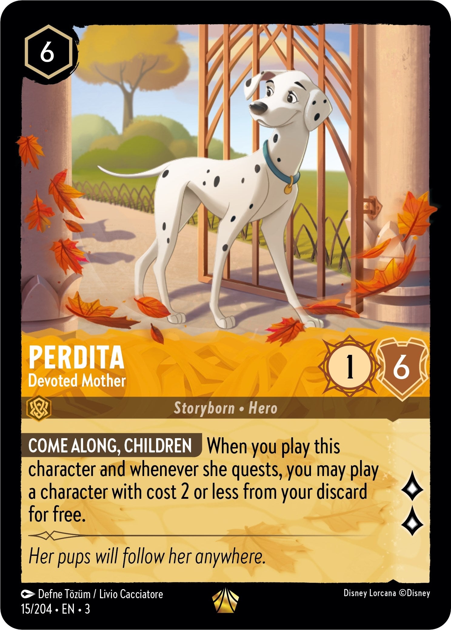 Image for Perdita - Devoted Mother (15/204) (Into the Inklands) (3) - Disney Lorcana