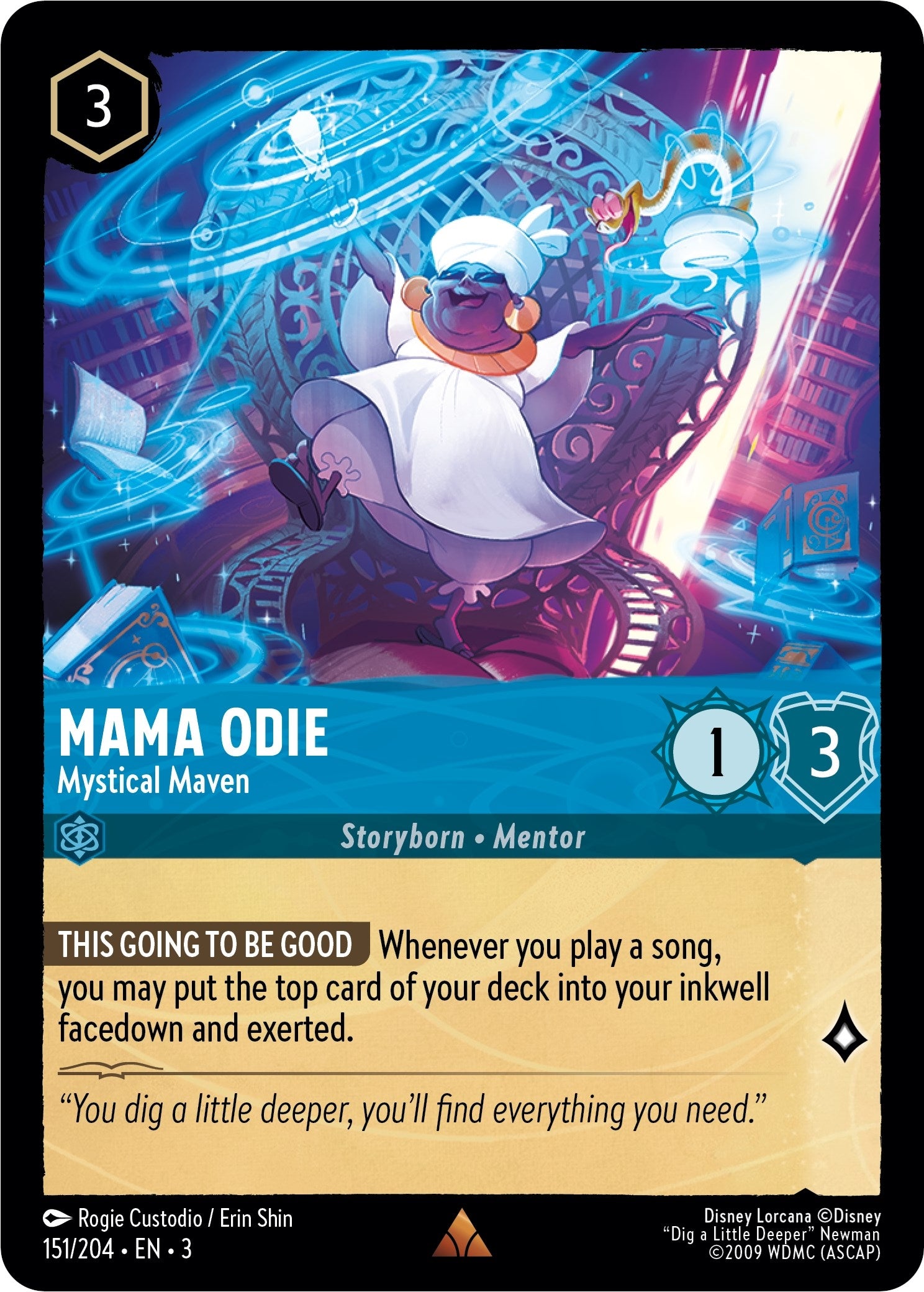Image for Mama Odie - Mystical Maven (151/204) (Into the Inklands) (3) - Disney Lorcana