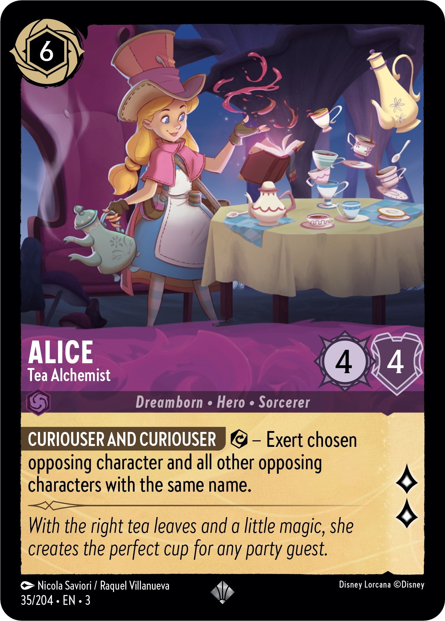 Image for Alice - Tea Alchemist (35/204) (Into the Inklands) (3) - Disney Lorcana