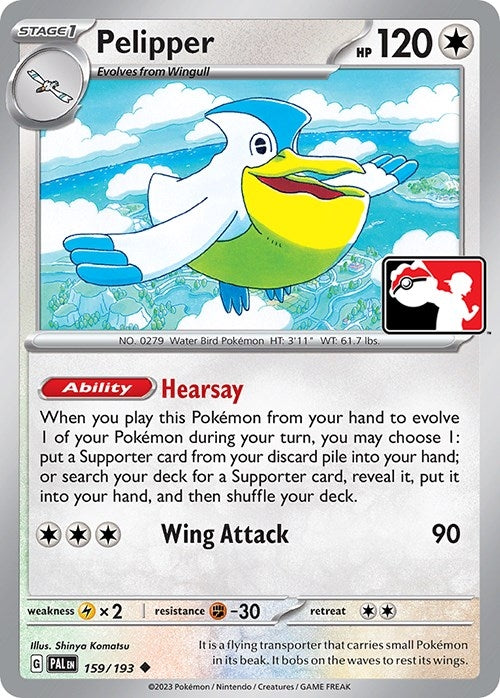 Image for Pelipper (159/193) (Prize Pack Series Cards) - Pokemon