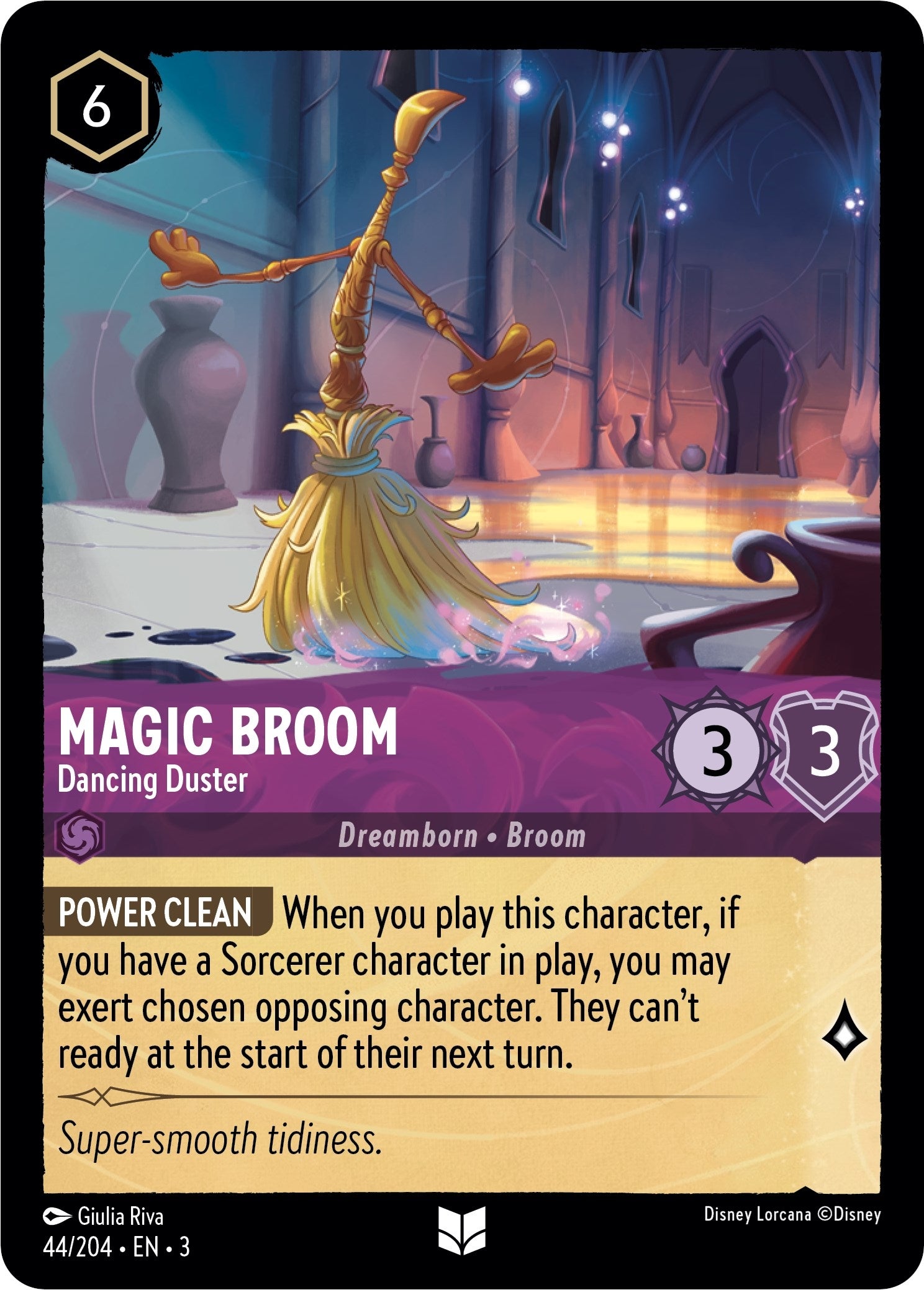 Image for Magic Broom - Dancing Duster (44/204) (Into the Inklands) (3) - Disney Lorcana