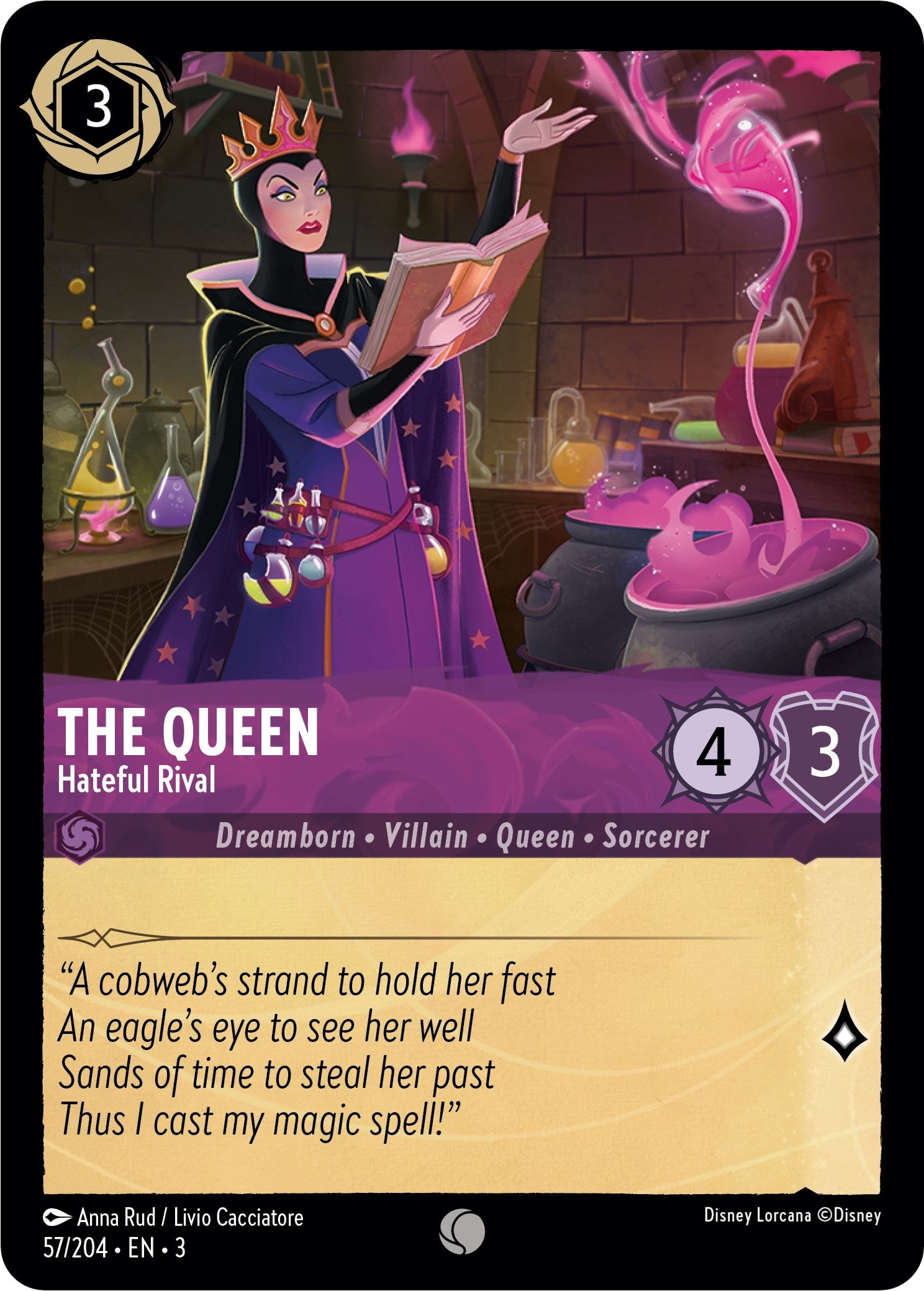 Image for The Queen - Hateful Rival (57/204) (Into the Inklands) (3) - Disney Lorcana