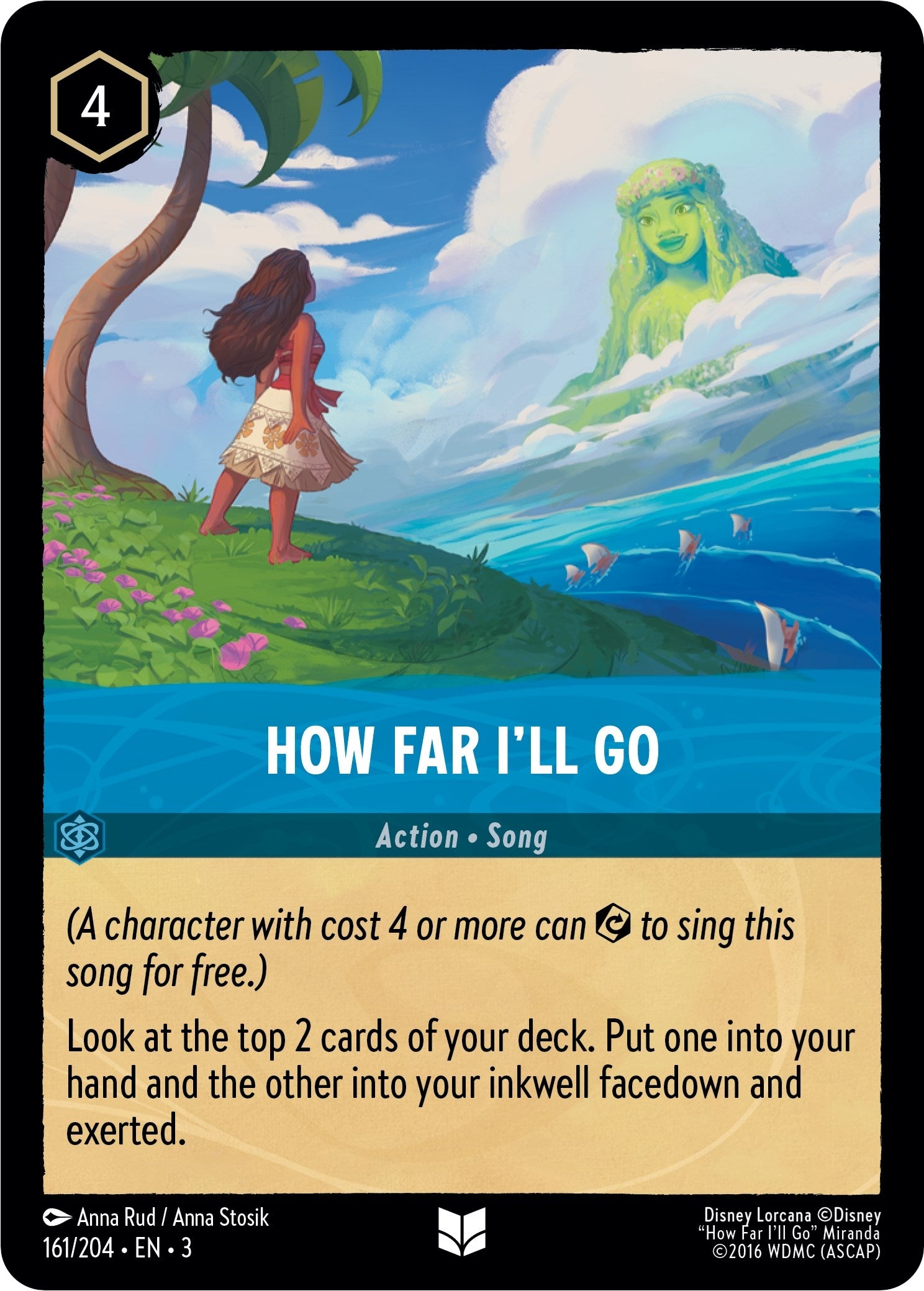 Image for How Far I'll Go (161/204) (Into the Inklands) (3) - Disney Lorcana