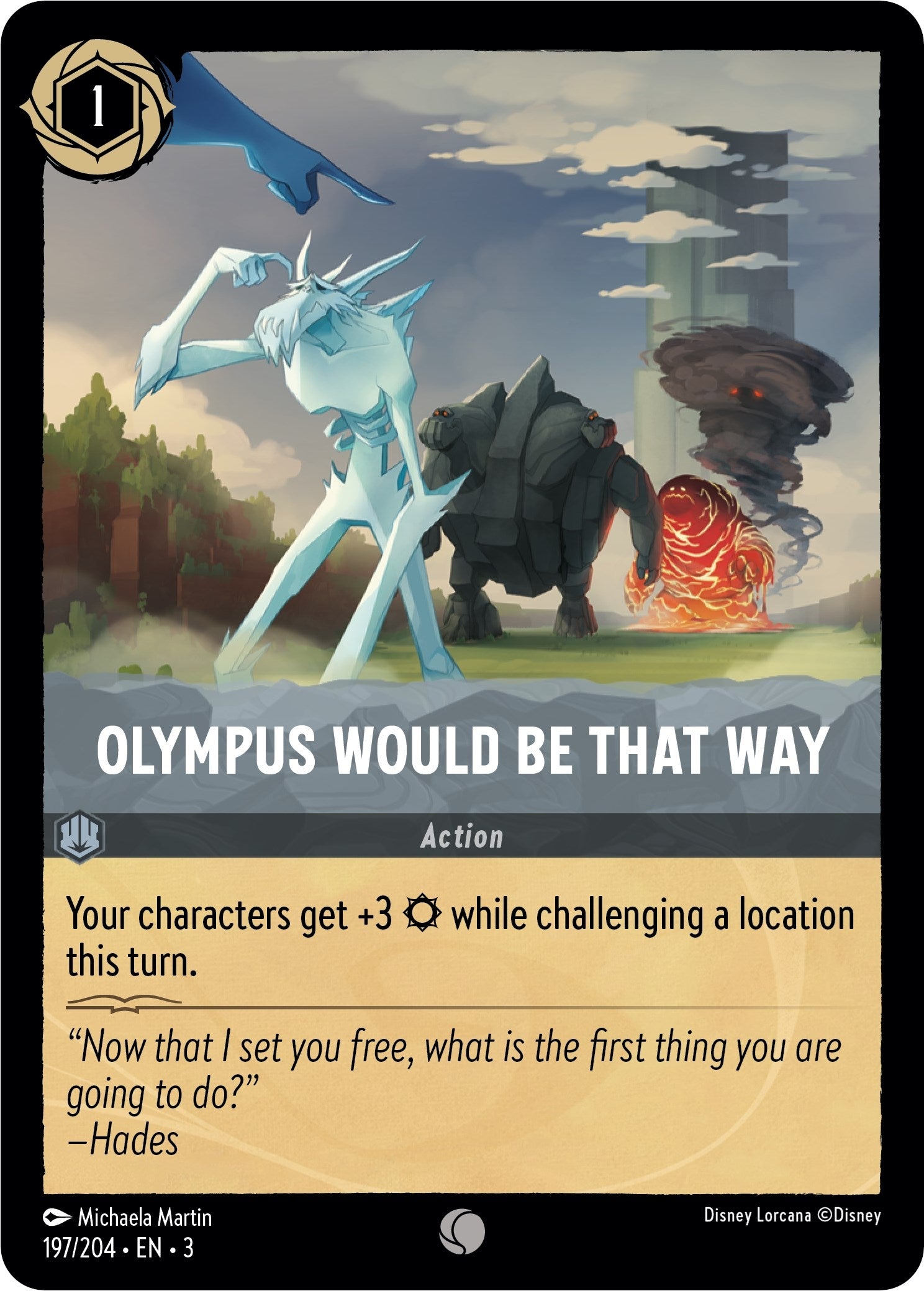 Image for Olympus Would Be That Way (197/204) (Into the Inklands) (3) - Disney Lorcana