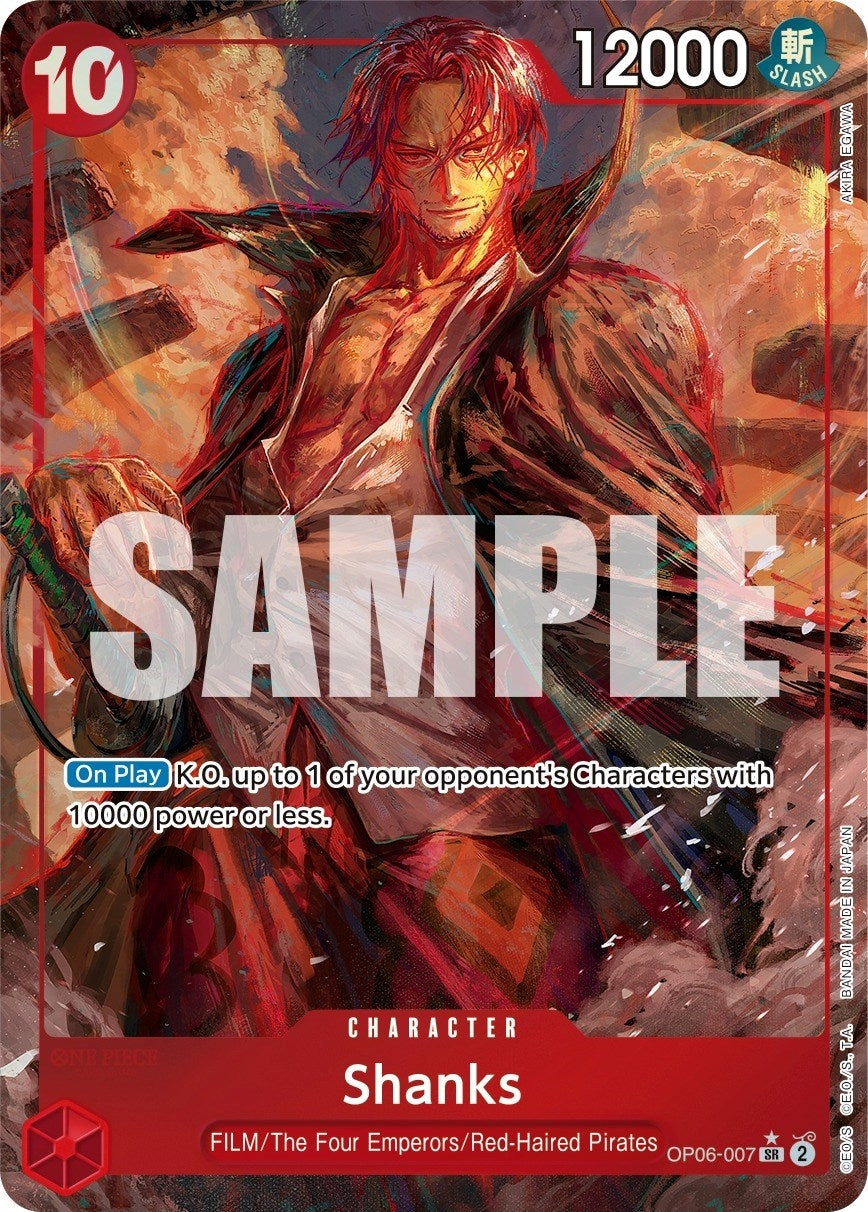 Image for Shanks (Alternate Art) (OP06-007) (Wings of the Captain) (OP06) - One Piece Card Game