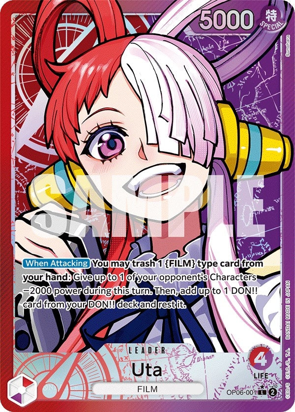 Image for Uta (Alternate Art) (OP06-001) (Wings of the Captain) (OP06) - One Piece Card Game