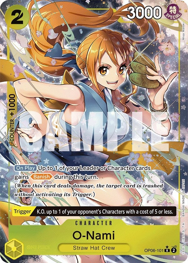 Image for O-Nami (Alternate Art) (OP06-101) (Wings of the Captain) (OP06) - One Piece Card Game