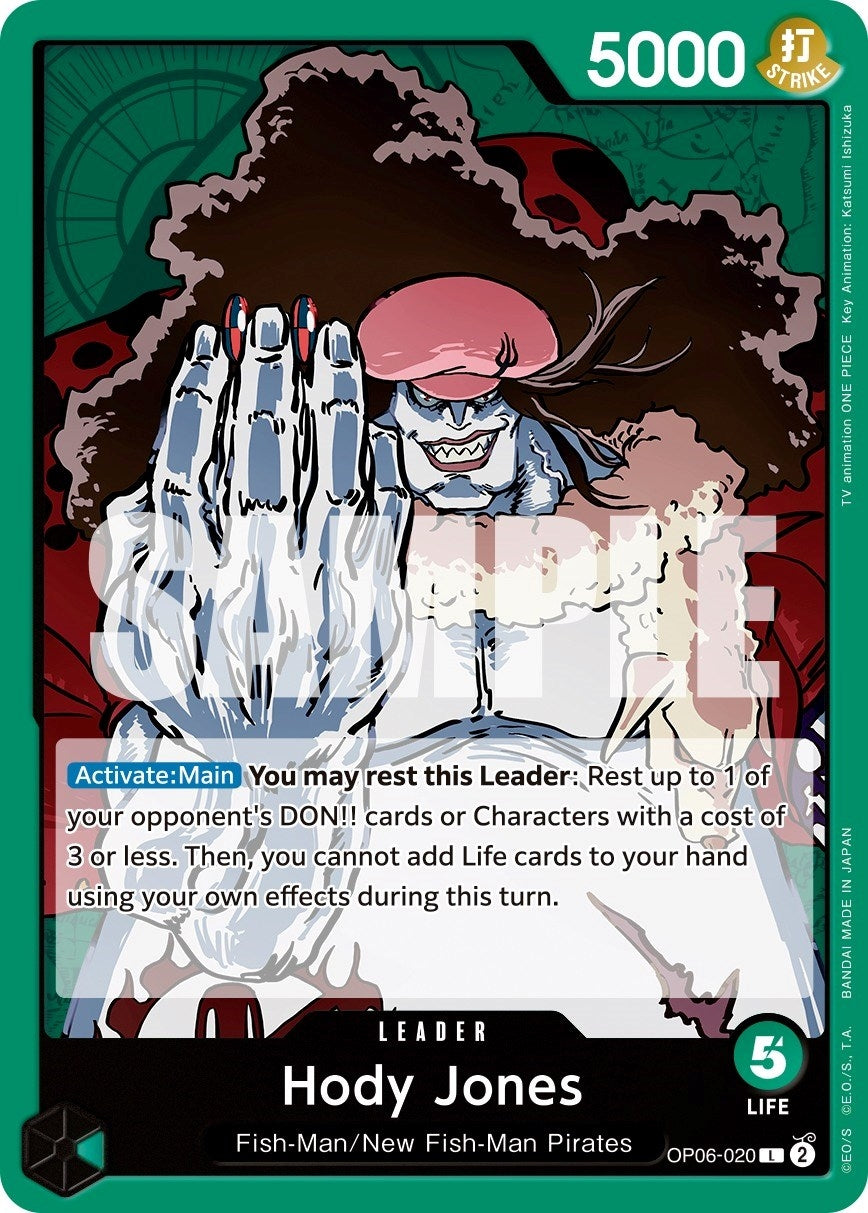 Image for Hody Jones (020) (OP06-020) (Wings of the Captain) (OP06) - One Piece Card Game