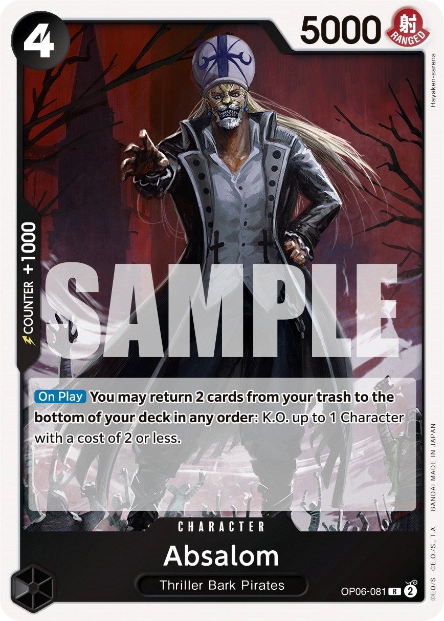 Image for Absalom (OP06-081) (Wings of the Captain) (OP06) - One Piece Card Game