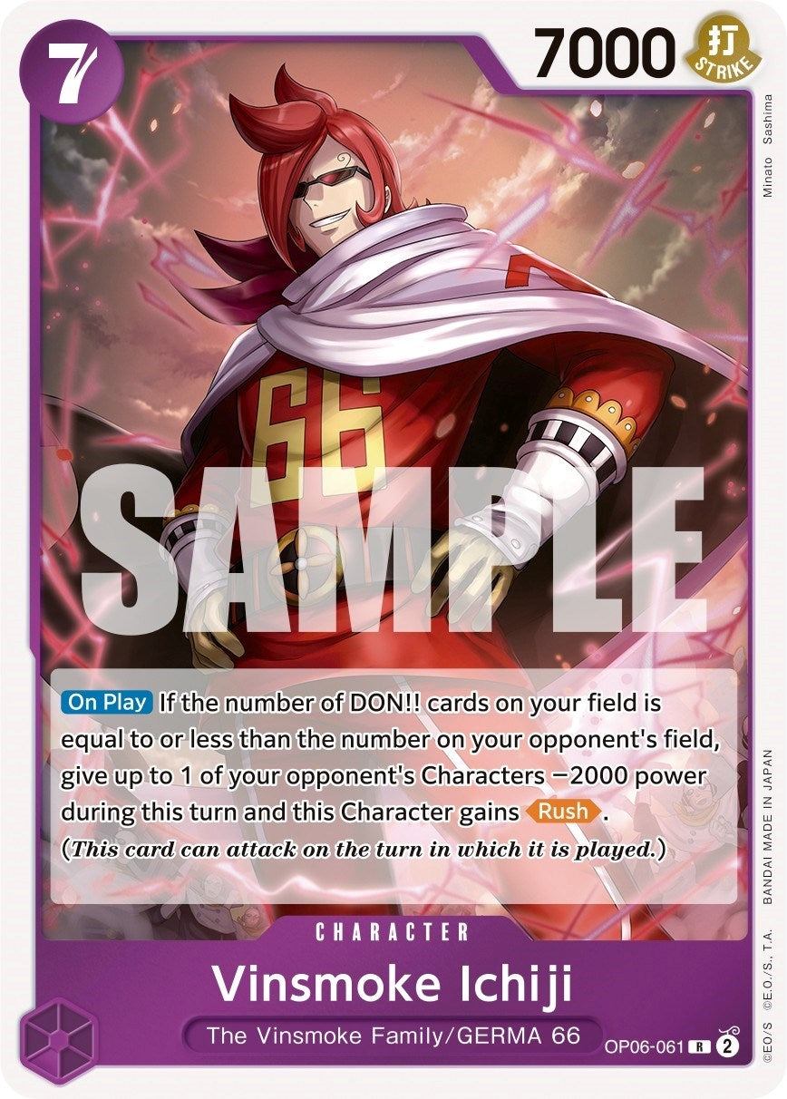 Image for Vinsmoke Ichiji (061) (OP06-061) (Wings of the Captain) (OP06) - One Piece Card Game