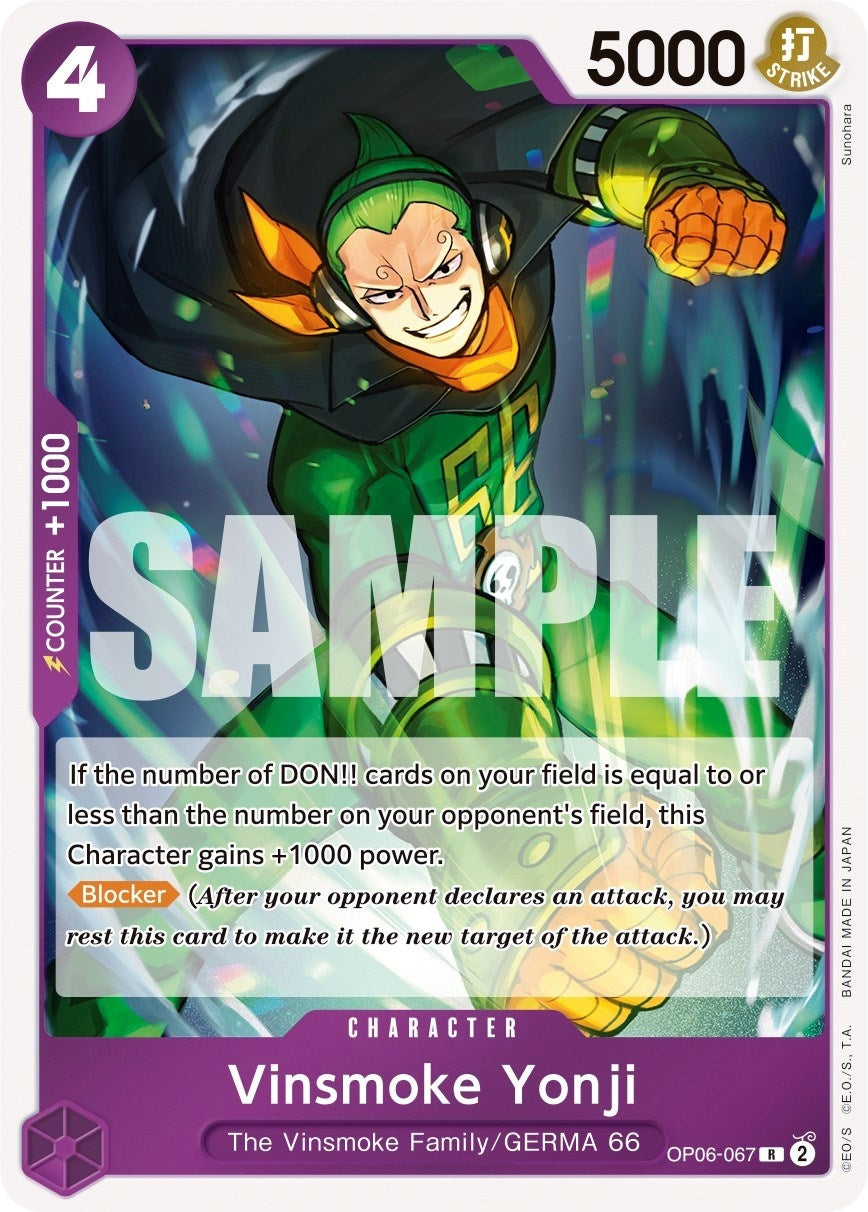 Image for Vinsmoke Yonji (067) (OP06-067) (Wings of the Captain) (OP06) - One Piece Card Game