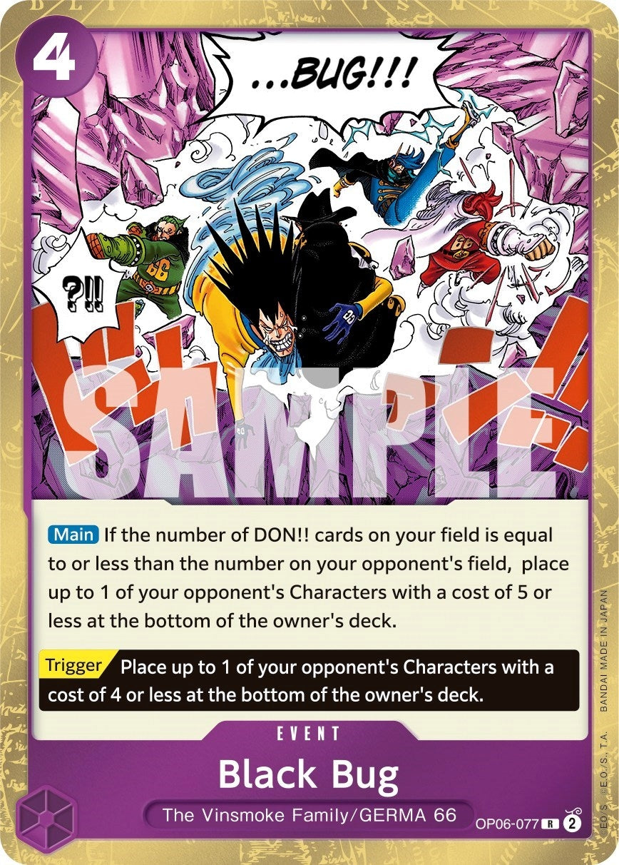 Image for Black Bug (OP06-077) (Wings of the Captain) (OP06) - One Piece Card Game
