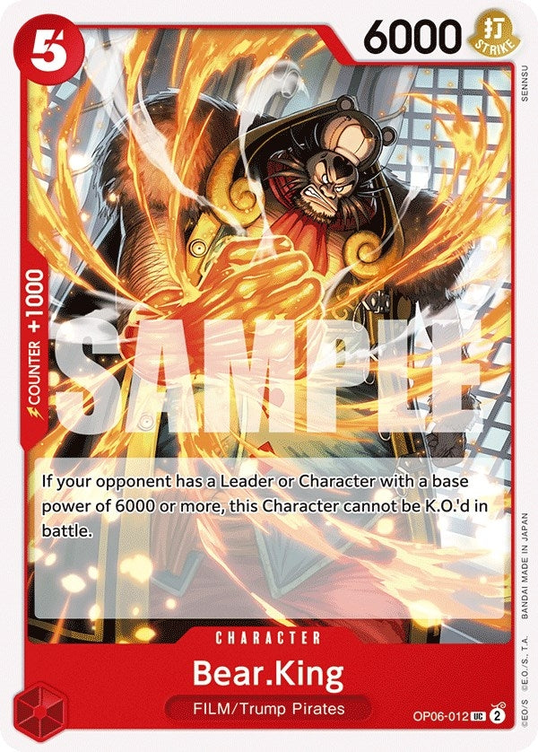 Image for Bear.King (OP06-012) (Wings of the Captain) (OP06) - One Piece Card Game