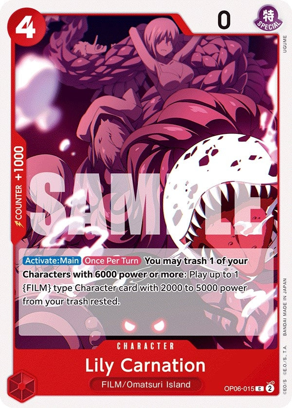 Image for Lily Carnation (OP06-015) (Wings of the Captain) (OP06) - One Piece Card Game