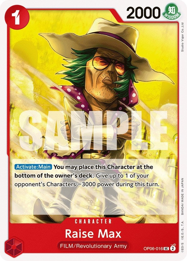 Image for Raise Max (OP06-016) (Wings of the Captain) (OP06) - One Piece Card Game