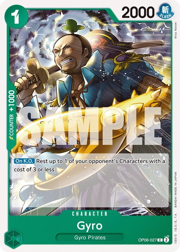 Image for Gyro (OP06-027) (Wings of the Captain) (OP06) - One Piece Card Game