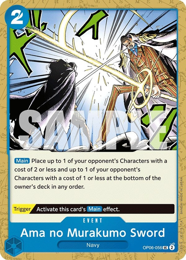 Image for Ama no Murakumo Sword (OP06-056) (Wings of the Captain) (OP06) - One Piece Card Game