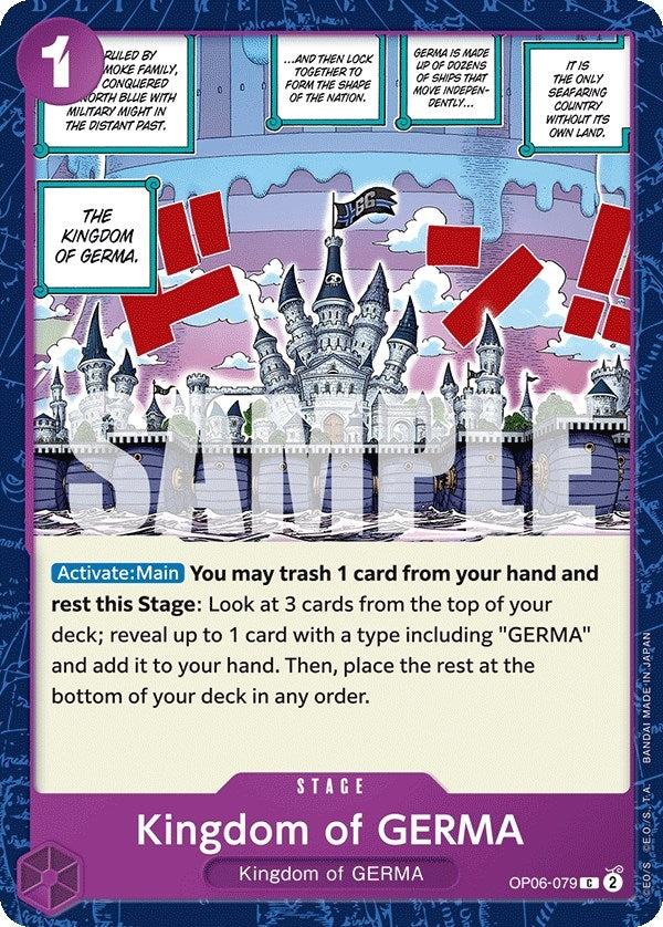 Image for Kingdom of GERMA (OP06-079) (Wings of the Captain) (OP06) - One Piece Card Game