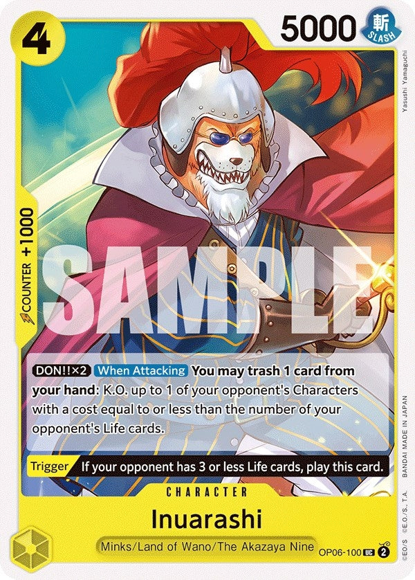 Image for Inuarashi (OP06-100) (Wings of the Captain) (OP06) - One Piece Card Game