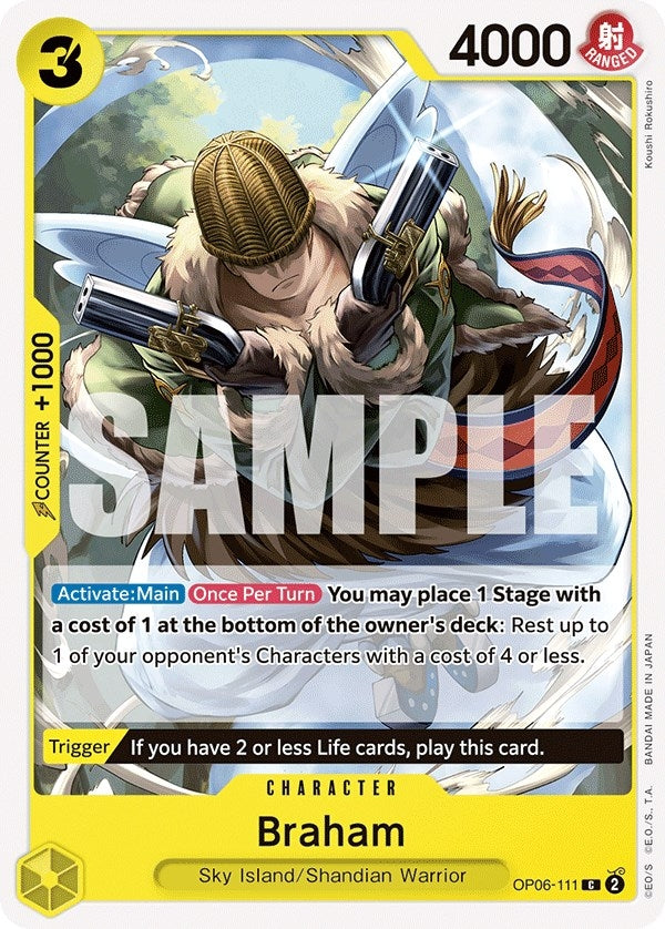 Image for Braham (OP06-111) (Wings of the Captain) (OP06) - One Piece Card Game