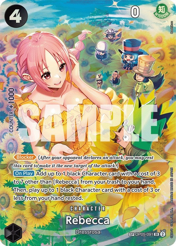 Image for Rebecca (SP) (OP05-091) (Wings of the Captain) (OP06) - One Piece Card Game